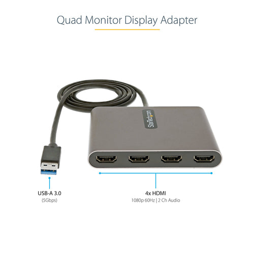 USB TO HDMI ADAPTER EXTERNAL MULTI MONITOR VIDEO CONVERTER