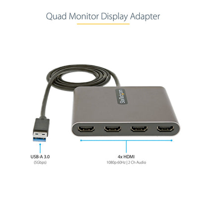USB TO HDMI ADAPTER EXTERNAL MULTI MONITOR VIDEO CONVERTER