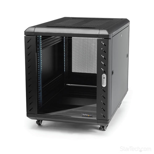 12U AV RACK CABINET 4 POST FLOOR STANDING IT CABINET ENCLOSURE