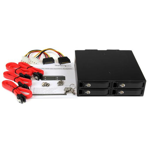 HARD DRIVE MOBILE RACK HOT SWAP QUAD 2.5IN SATA SAS HDD SSD HOTSWAP
