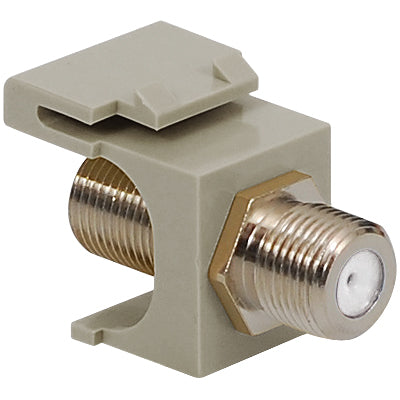 MODULE- F-TYPE- NICKEL PLATED- GRAY
