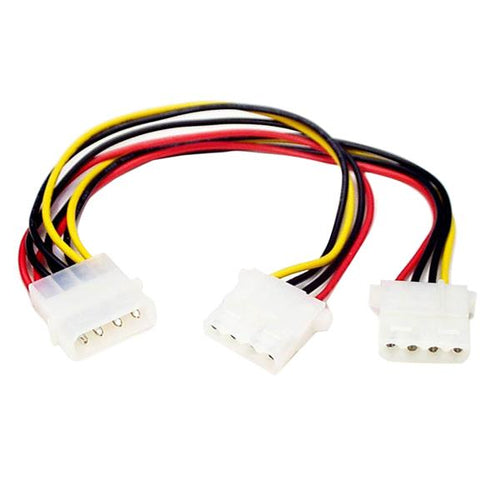 9IN LP4 TO LP4 POWER Y SPLITTER CABLE ADAPTER LP4 TO 2X LP4 MOLEX