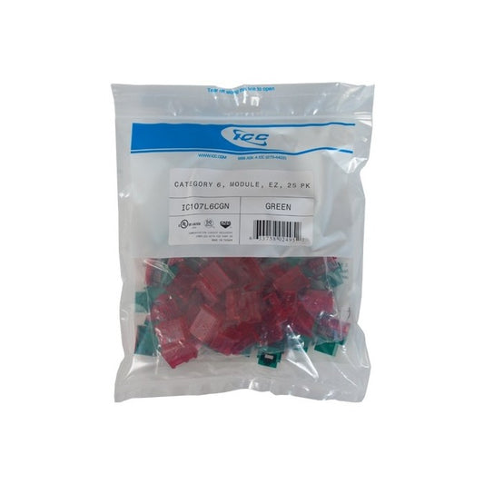 IC107L6CGN CAT6- EZ- 25 PK- GREEN