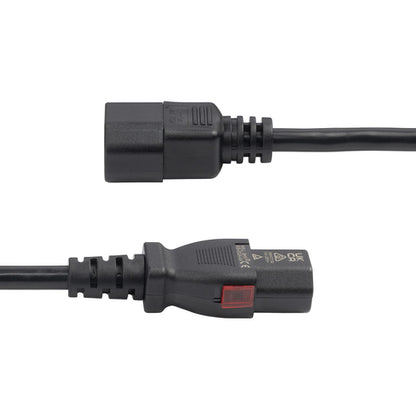10FT POWER EXTENSION CORD IEC C14 TO LOCKING C13 10A 250V