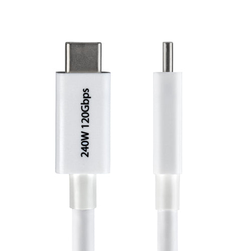 CERTIFIED THUNDERBOLT 5 CABLE 80GBPS/120GBPS/8K 60HZ/240W - WHITE