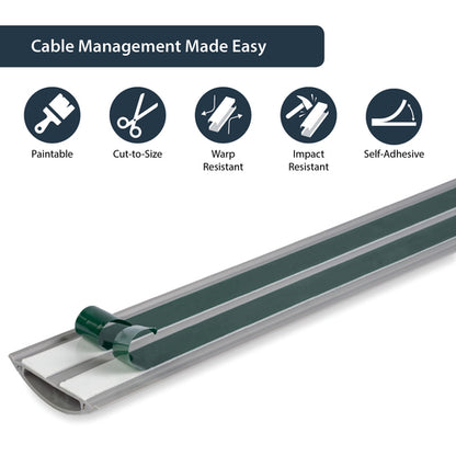 6FT FLOOR CABLE DUCT W/ GUARD CABLE MANAGEMENT POWER CORD HIDER