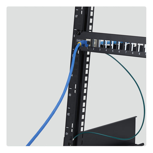 1U BLANK KEYSTONE PATCH PANEL 24 PORT/STP/CABLE MANAGEMENT BAR (C6PANELSTP241U)