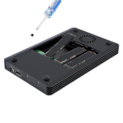 THUNDERBOLT 3 NVME ENCLOSURE 4BAY TB3 TO M.2 PCIE NVME SSD DRIVE