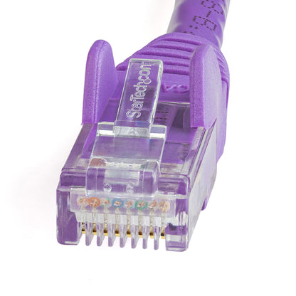 25FT PURPLE CAT6 ETHERNET CABLE SNAGLESS RJ45 UTP PATCH CABLE CORD (N6PATCH25PL)