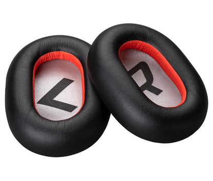 POLY VOYAGER 8200 BLACK LEATHERETTE EAR CUSHIONS (2 PIECES)