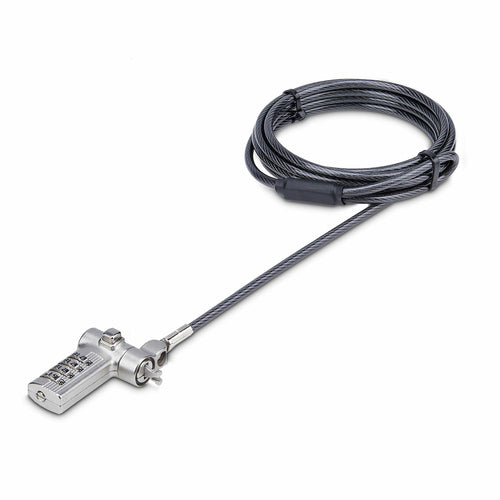 25-PACK UNIVERSAL LAPTOP LOCK 6.6FT SERIALIZED SECURITY CABLE