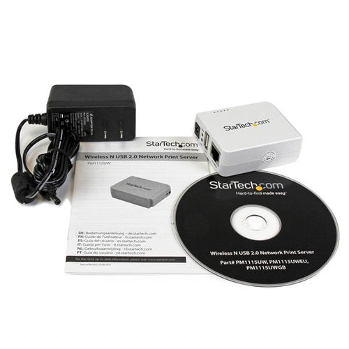 WIRELESS PRINT SERVER 1 PORT USB WIFI NETWORK PRINT SERVER