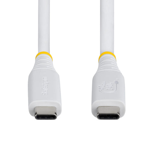 1.6FT USB4 CABLE WHITE USB-IF CERTIFIED 8K60/DP2.1/240W/40GBPS