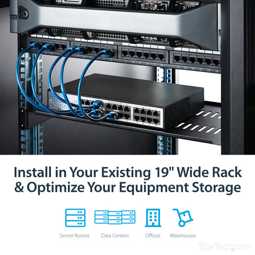 1U SERVER RACK SHELF UNIVERSAL CANTILEVER RACK MOUNT TRAY