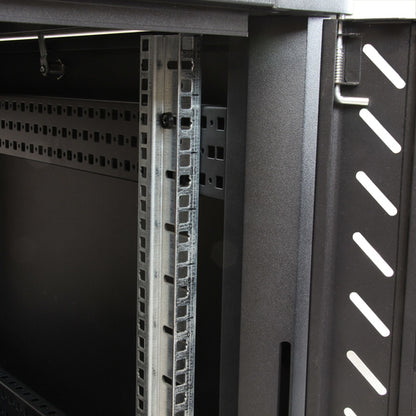 12U AV RACK CABINET 4 POST FLOOR STANDING IT CABINET ENCLOSURE