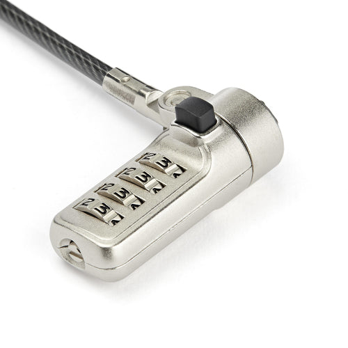 6.5FT LAPTOP CABLE LOCK STEEL 4 DIGIT COMPUTER SECURITY LOCK WEDGE