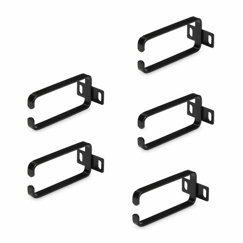 1U CABLE MANAGEMENT D-RINGS - 5-PACK VERTICAL CABLE MANAGER HOOK