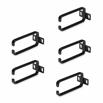 1U CABLE MANAGEMENT D-RINGS - 5-PACK VERTICAL CABLE MANAGER HOOK
