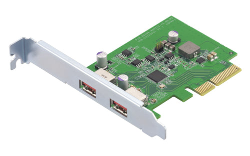 USB 3.2 GEN 2 DUAL PORT PCIE EXPANSIONCARD NAS W/A PCIE SLOT WIN (QXP-10G2U3A)