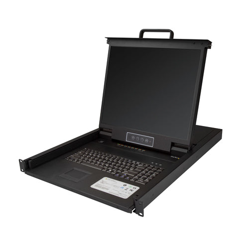 8 PORT RACKMOUNT KVM CONSOLE INTEGRATED LCD MONITOR KVM SWITCH