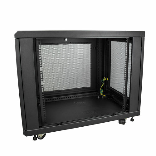 12U AV RACK CABINET 4 POST FLOOR STANDING IT CABINET ENCLOSURE