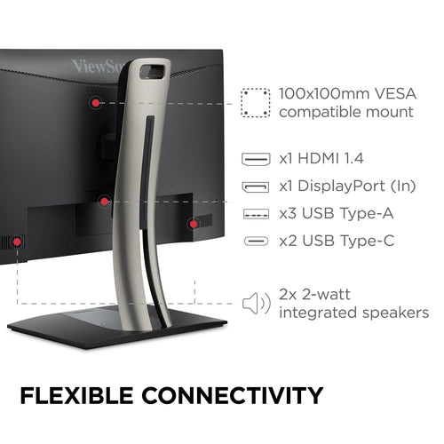 24IN FULL HD IPS MONITOR WITH USB-C DISPLAYPORT HDMI USB-A (VP2456A)