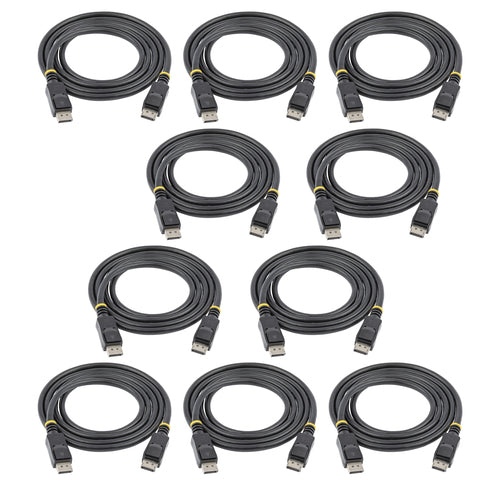 10PK 6FT DISPLAYPORT CABLE DP 1 DP VIDEO DISPLAY CABLE CORD 4K VESA