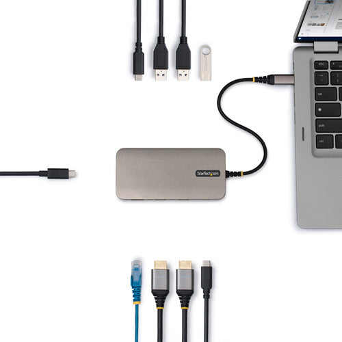 USB4 MULTIPORT HUB 140W PD - D UAL 4K 60HZ GBE USB 10GBPS (318B-USB4MULTIPORT)