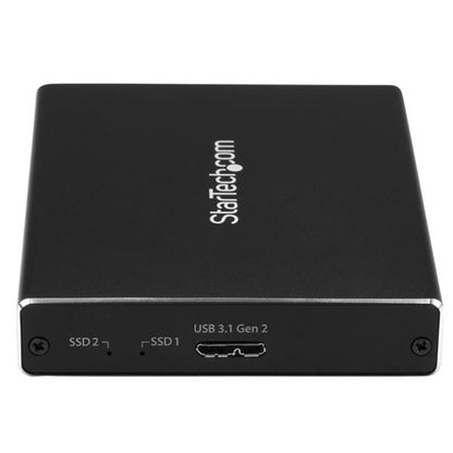 M.2 SSD ENCLOSURE WITH RAID DUAL USB TO SATA M.2 SSD PORTABLE