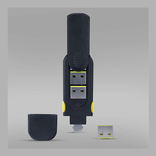 USB-A PORT BLOCKER KEY 4X LATCHING USB-A DUST COVER PLUGS