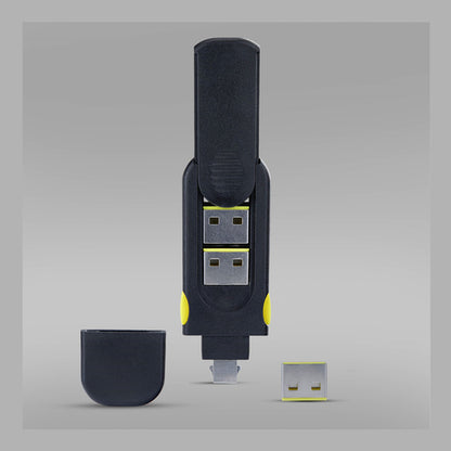 USB-A PORT BLOCKER KEY 4X LATCHING USB-A DUST COVER PLUGS