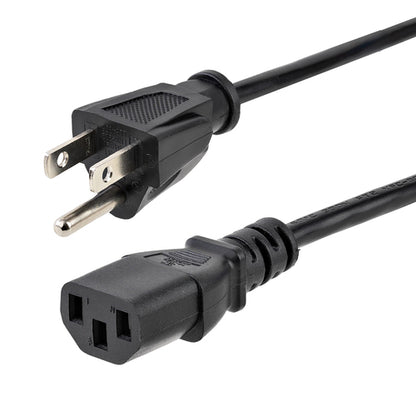 6FT COMPUTER POWER CORD NEMA 5-15P TO C13 AC POWER MONITOR CABLE
