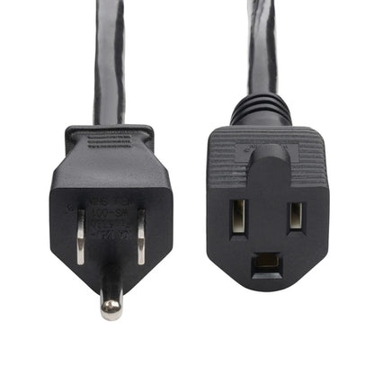 8FT POWER EXTENSION CORD NEMA 5-15P TO 5-15R 10A 125V