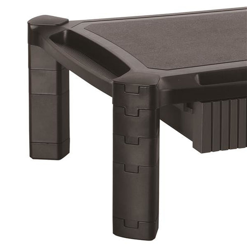 MONITOR RISER STAND WITH DRAWER COMPUTER SCREEN HEIGHT ADJUSTABLE