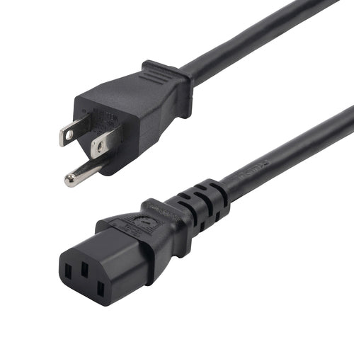 8FT COMPUTER POWER CORD NEMA 5-15P TO C13 13A 125V
