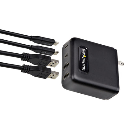 100W USB-C WALL CHARGER GAN POWER ADAPTER 2X USB-C/2X USB-A (2210GN-WALL-CHARGER)