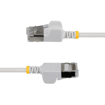 ULTRA SLIM CAT6A CABLE WHITE SLIM RJ45 FTP PATCH CABLE (N6APATSTP34WHS-7FT)