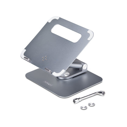 TELESCOPIC LAPTOP STAND/RISER COMPUTER STAND W/360 SWIVEL BASE