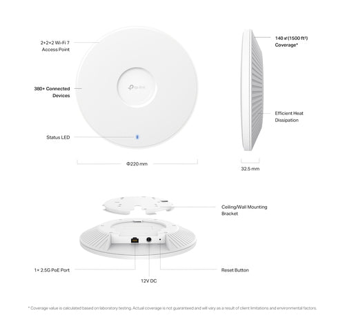 BE11000 CEILING MOUNT WIFI 7 AP BE11000 CEILING MOUNT WI-FI 7 AP