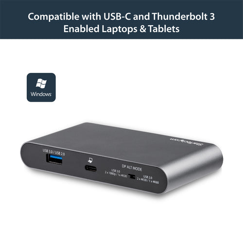 USB C MULTIPORT ADAPTER 100W PD DUAL DP USB HUB MINI TRAVEL DOCK
