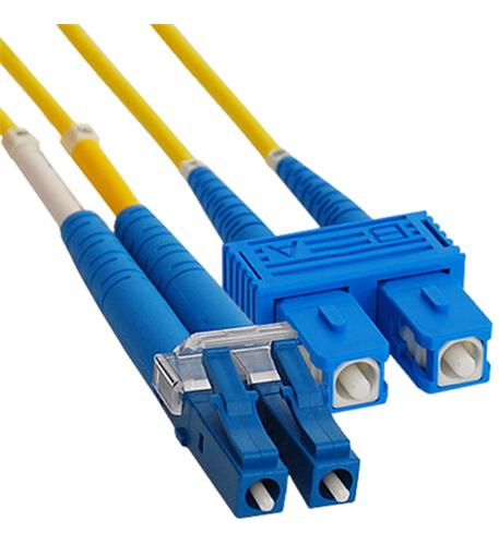 JUMPER, LC-SC, DUPLEX, SM, 2M