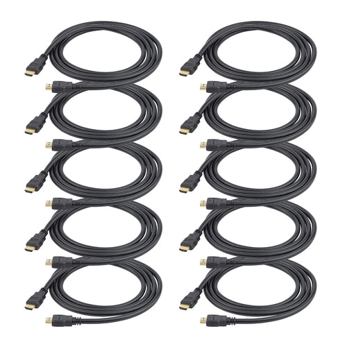 3FT HDMI CABLE WITH ETHERNET 10 PACK HDMI 1.4 UHD MONITOR CORD