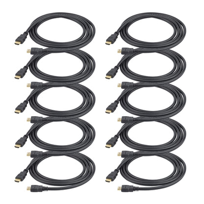 3FT HDMI CABLE WITH ETHERNET 10 PACK HDMI 1.4 UHD MONITOR CORD