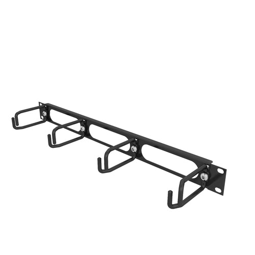 1U HORIZONTAL CABLE MANAGER W/ D-RINGS