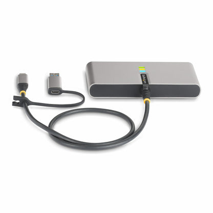 USB-C TO 2-PORT USB 5GBPS TYPE A HUB GB ETHERNET RS232 SERIAL