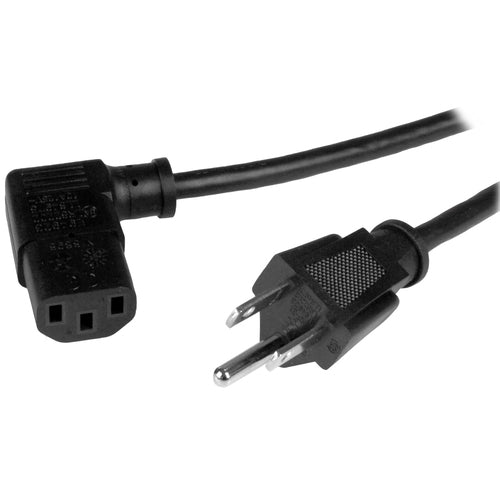 3FT COMPUTER POWER CORD NEMA 5-15P TO RIGHT ANGLE C13 POWER CORD