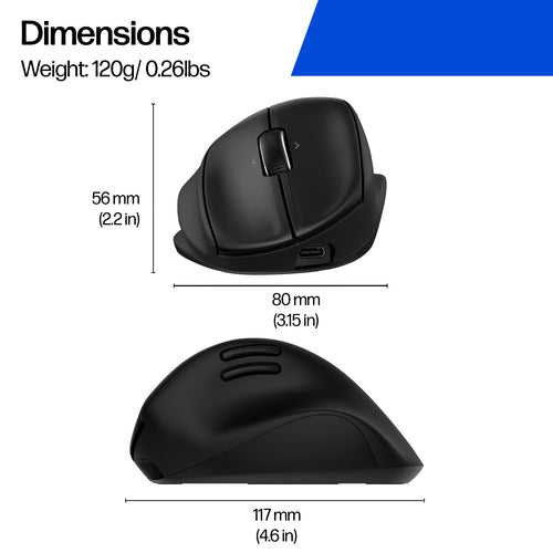 HP TILT ERGONOMIC MOUSE 725M (BH0Z5AA#ABA)