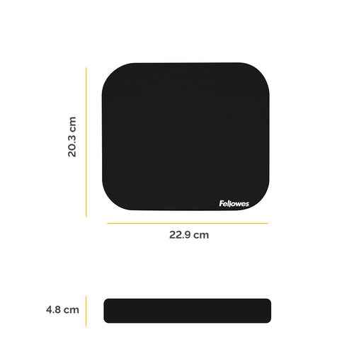 BLACK MEDIUM MOUSE PAD