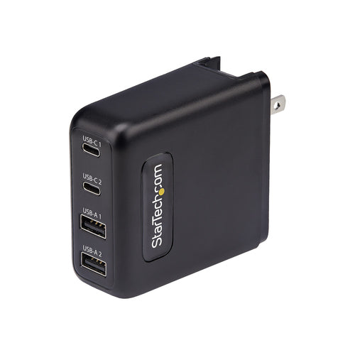 100W USB-C WALL CHARGER GAN POWER ADAPTER 2X USB-C/2X USB-A (2210GN-WALL-CHARGER)