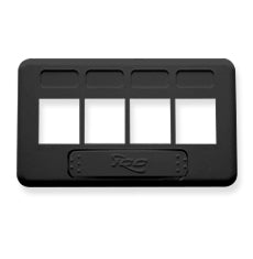 FACEPLATE- FURNITURE- TIA- 4-PORT- BLACK